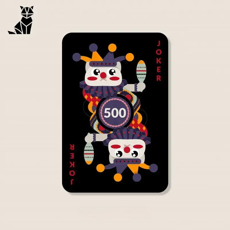 Carte cadeau Petzeal avec un gros plan d’une carte à jouer en forme de clown