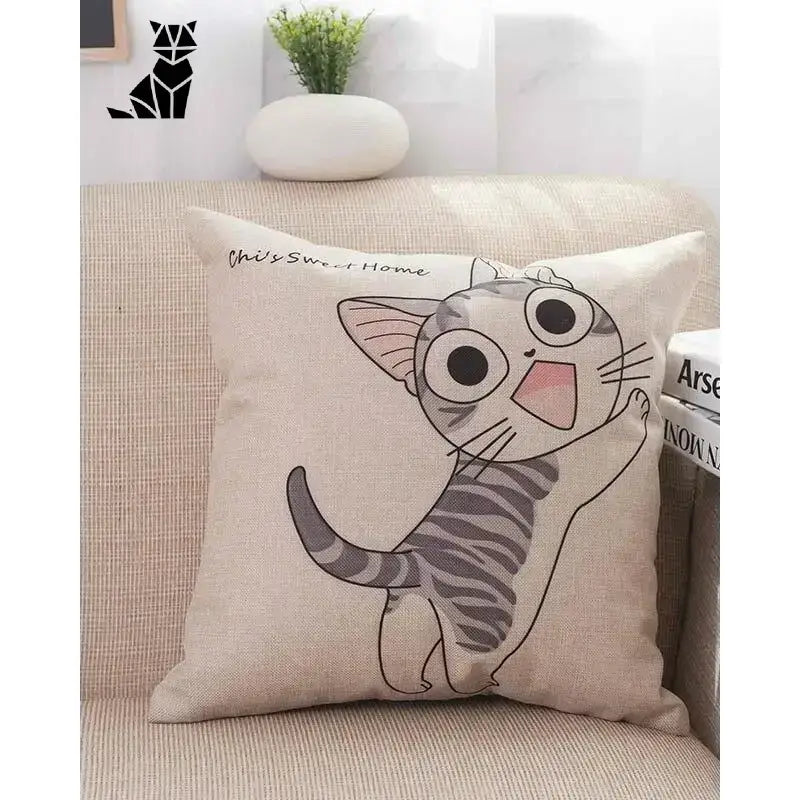 Housses De Coussins Chaton Pour Une Déco Intérieure Unique - Saut