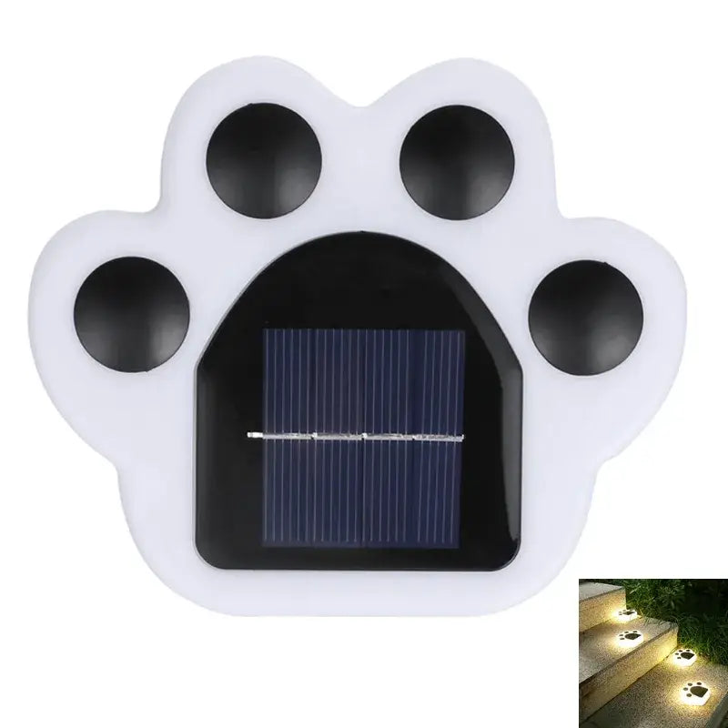Lampe LED à énergie solaire pour pattes de chien de Solar Garden Lights : Cat Paws, lampes solaires décoratives