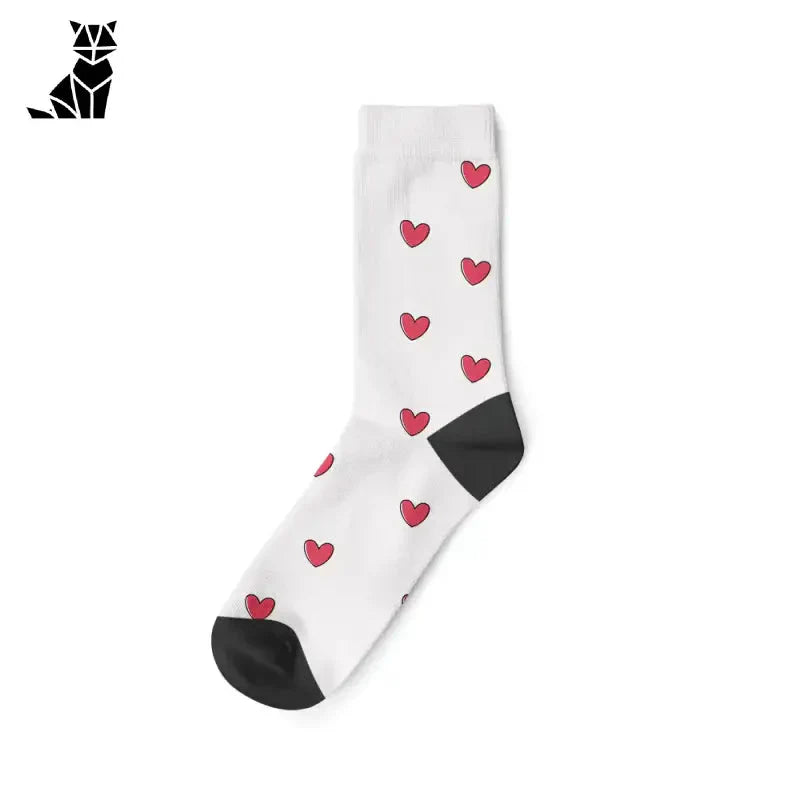 Chaussettes de chat personnalisées à motif de cœur - chaussettes uniques et élégantes pour le confort