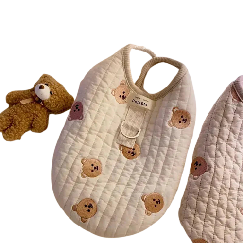 Sac de couchage pour bébé polaire avec ours en peluche ; Comfort Coat doux pour chiens et chats Transparent Background