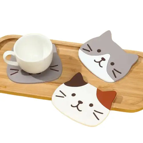 Dessous De Verre Chat Mignon Pour Votre Thé Ou Café Transparent Background