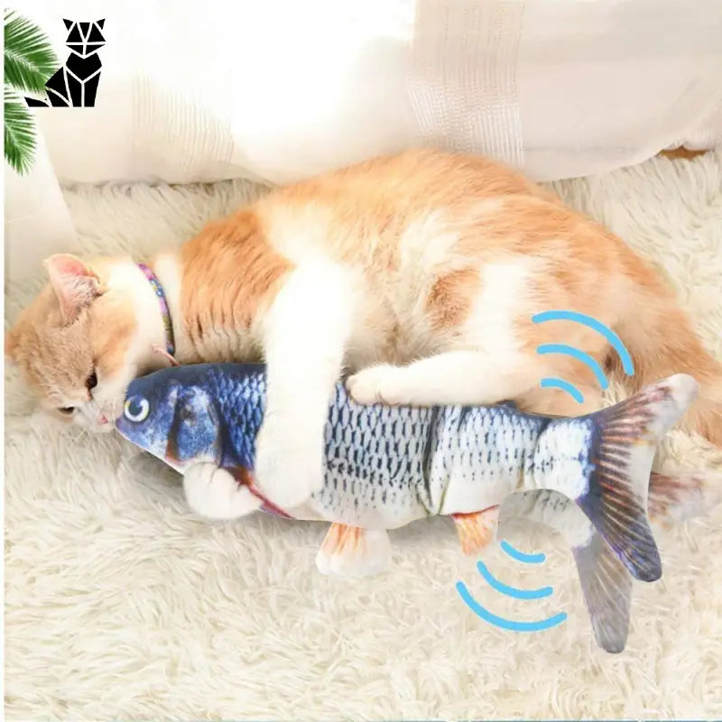 Jouet poisson interactif pour chat