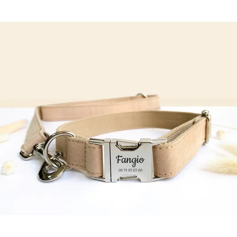 Laisse Coton Beige