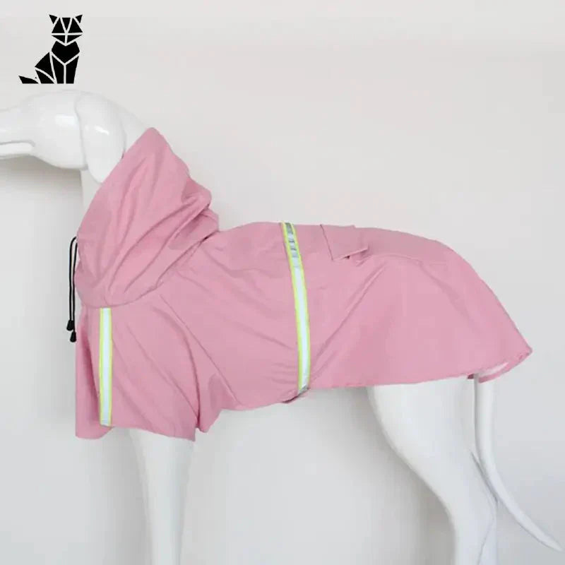 Imperméable chic pour chiens offrant une protection en rose, disponible dans les tailles S-5XL