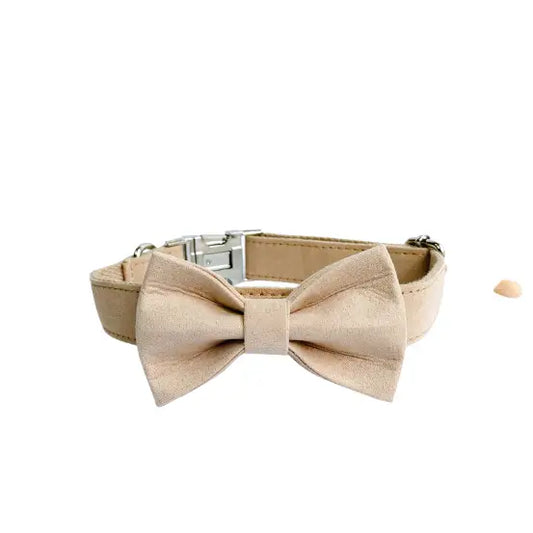 Noeud Papillon Coton Beige Transparent Background