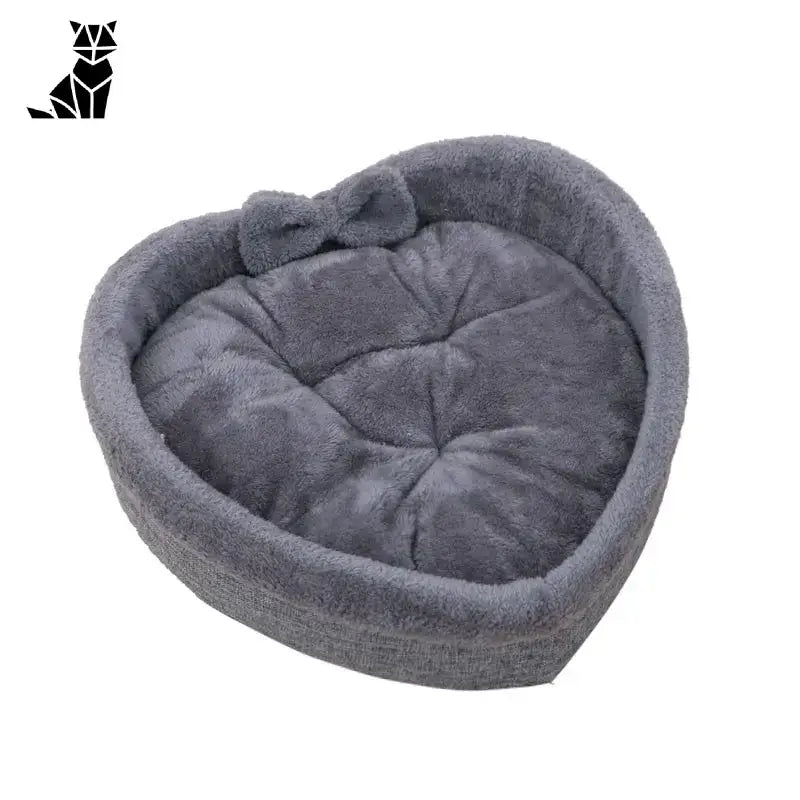 Panier Coeur Pour Un Sommeil Réparateur De Votre Chat Confortable - Gris / Chaton Félix - m - 40 Cm